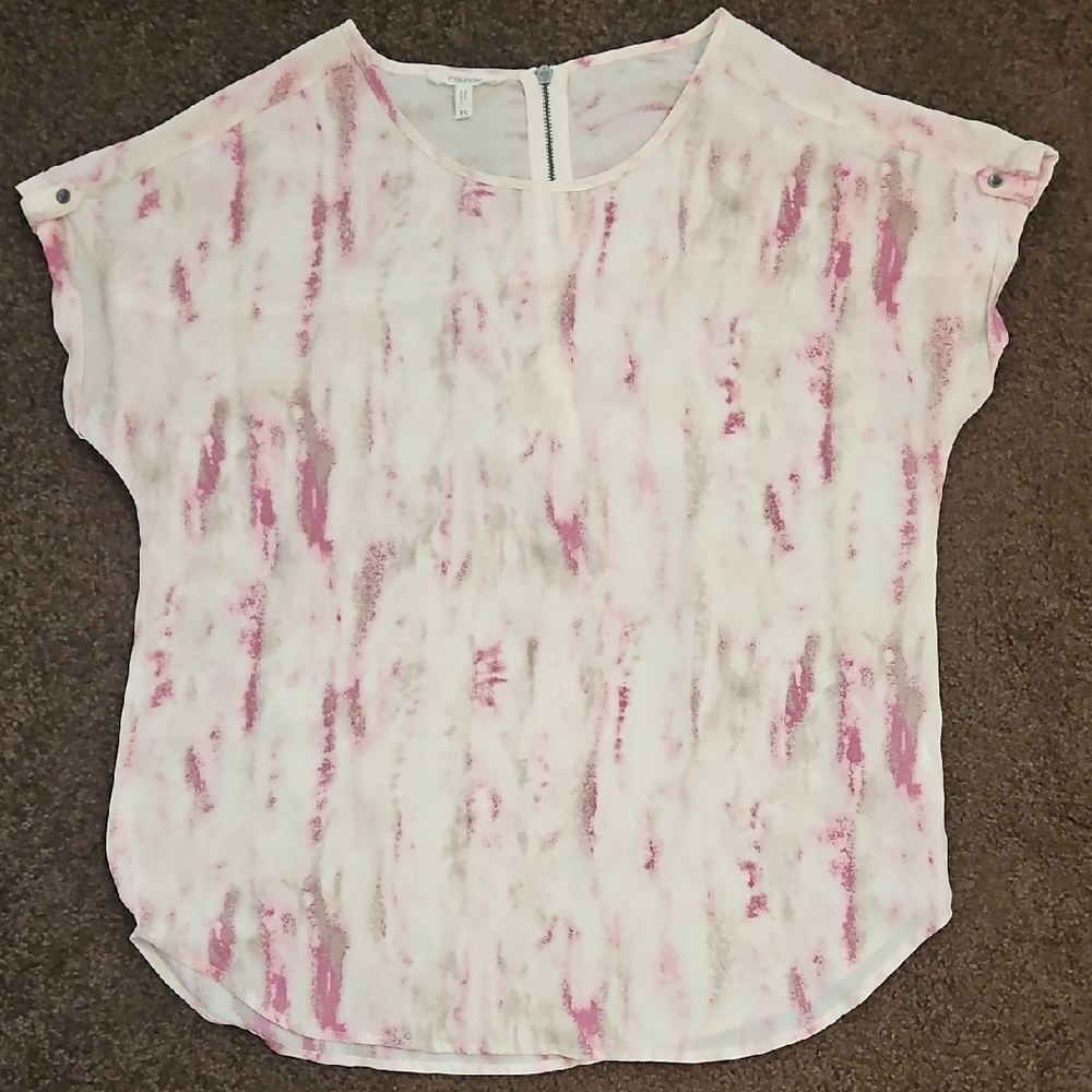 Maurices Delton Zipper Back Top